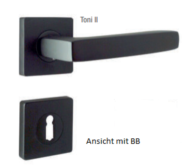 ProGriff-Türdrückergarnitur Toni Schwarz